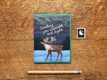 Warmth Light Reindeer Card