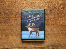 Warmth Light Reindeer Card