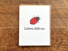 Welcome Lady Bug Greeting Card