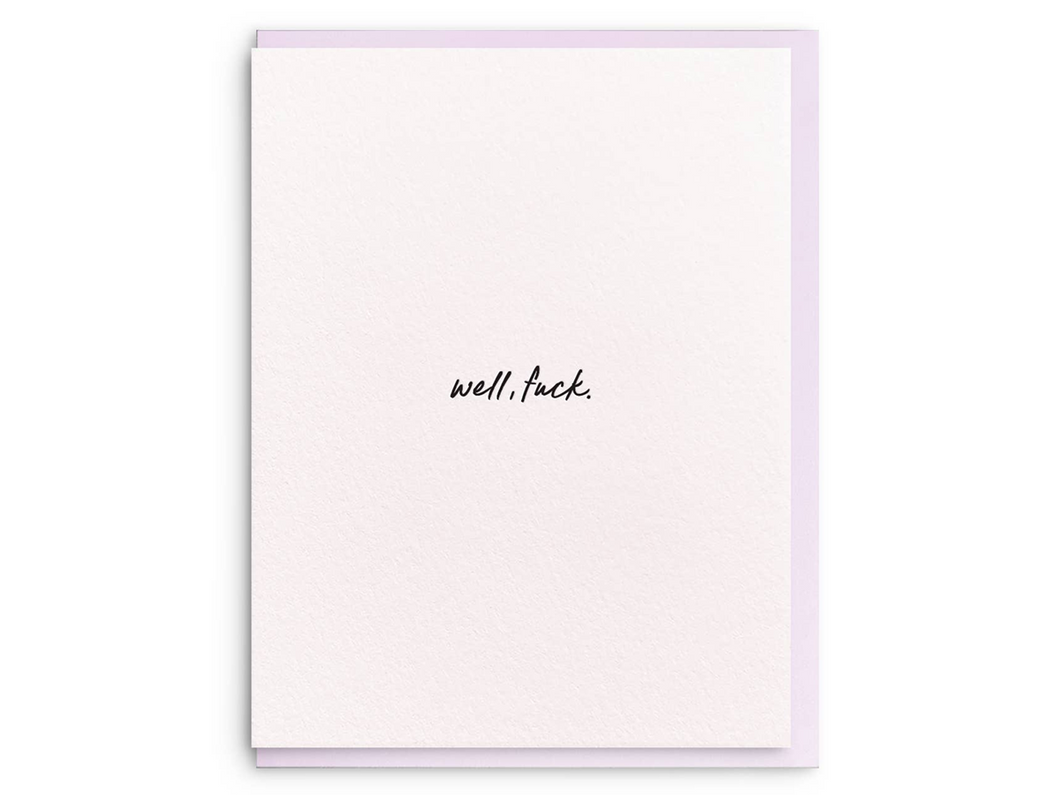 well, fuck, Single Card