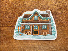 Winter Cabin Postcard