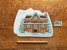 Winter Cabin Postcard