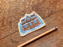 Winter Cabin Sticker