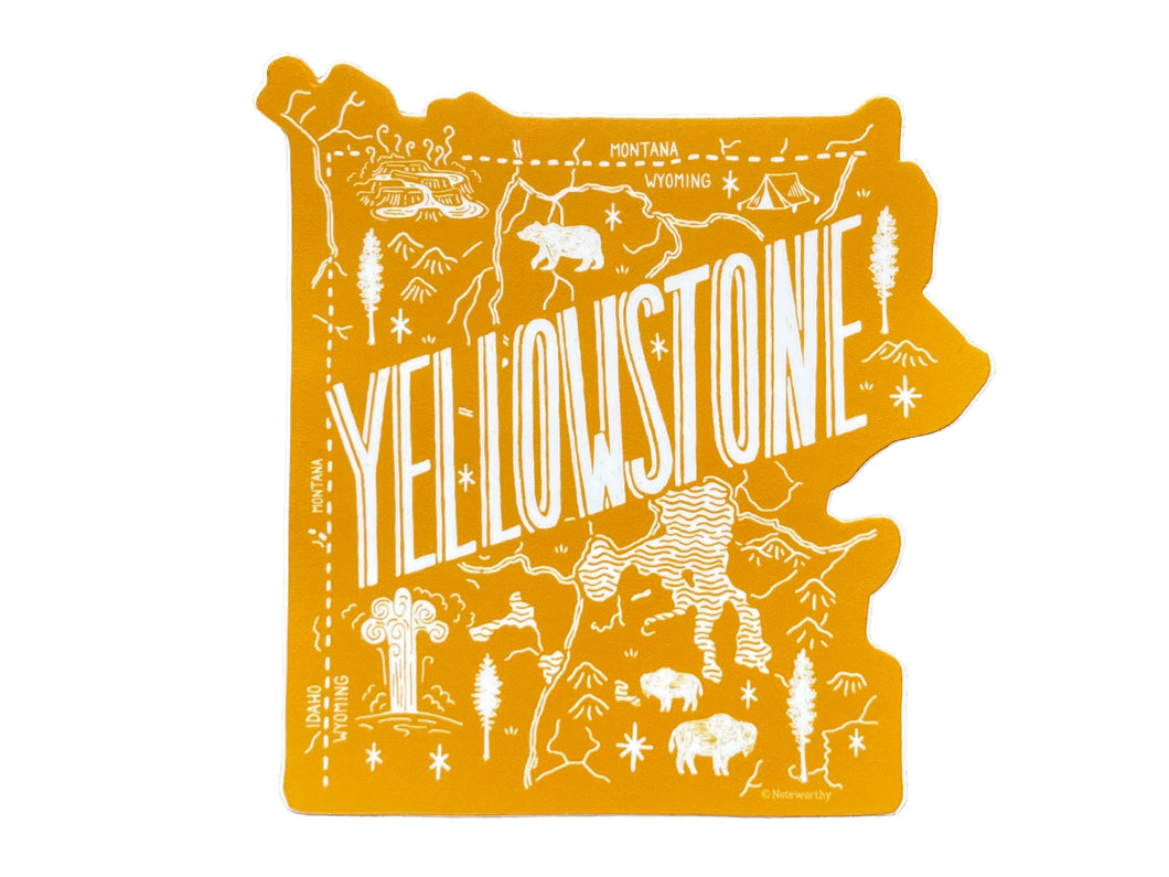 Yellowstone National Park Sticker