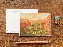Zion National Park Foil Postcard