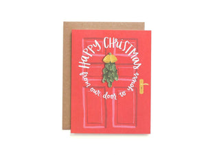 Mistletoe Door, Single Card
