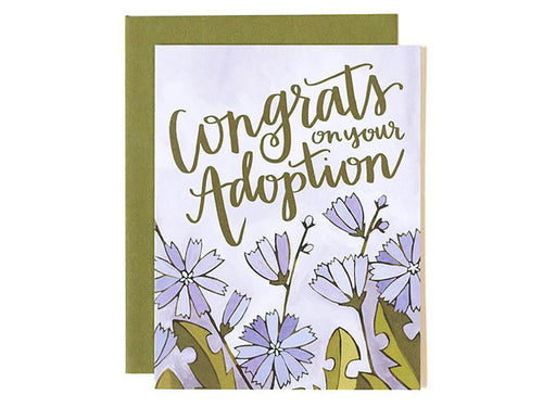 Congrats Adoption Floral, Single Card