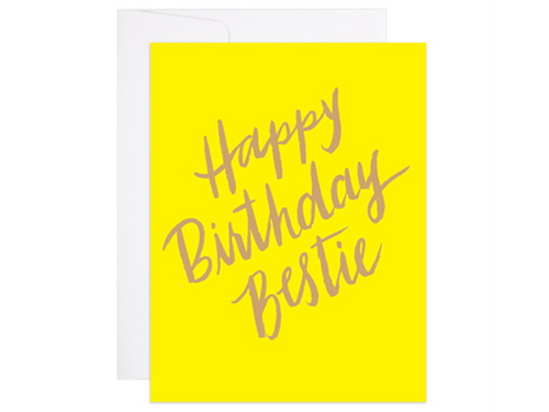 Happy Birthday Bestie, Single Card