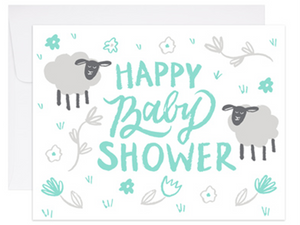 Ba Ba Baby Shower, Single Card