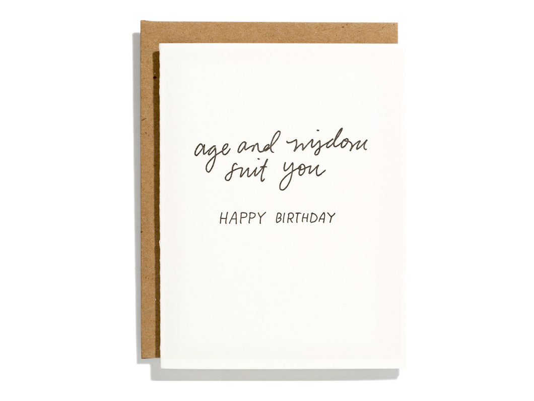 Age and Wisdom Suit You, Single Card