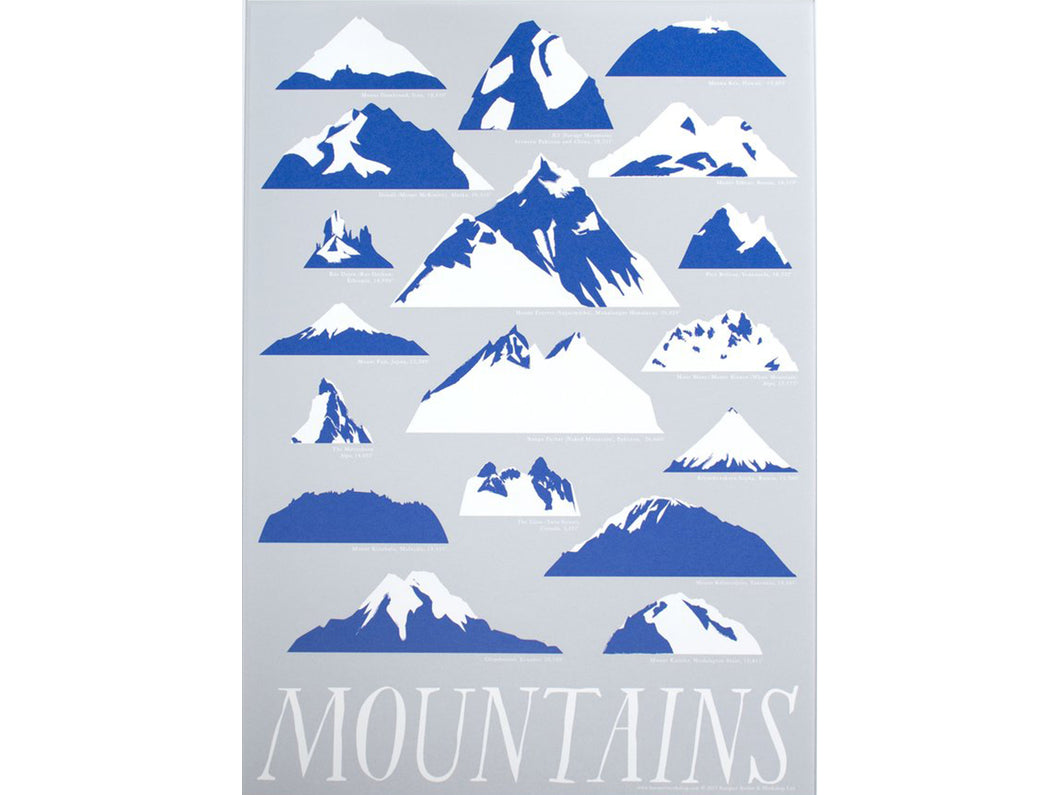 Mountains Screen Print