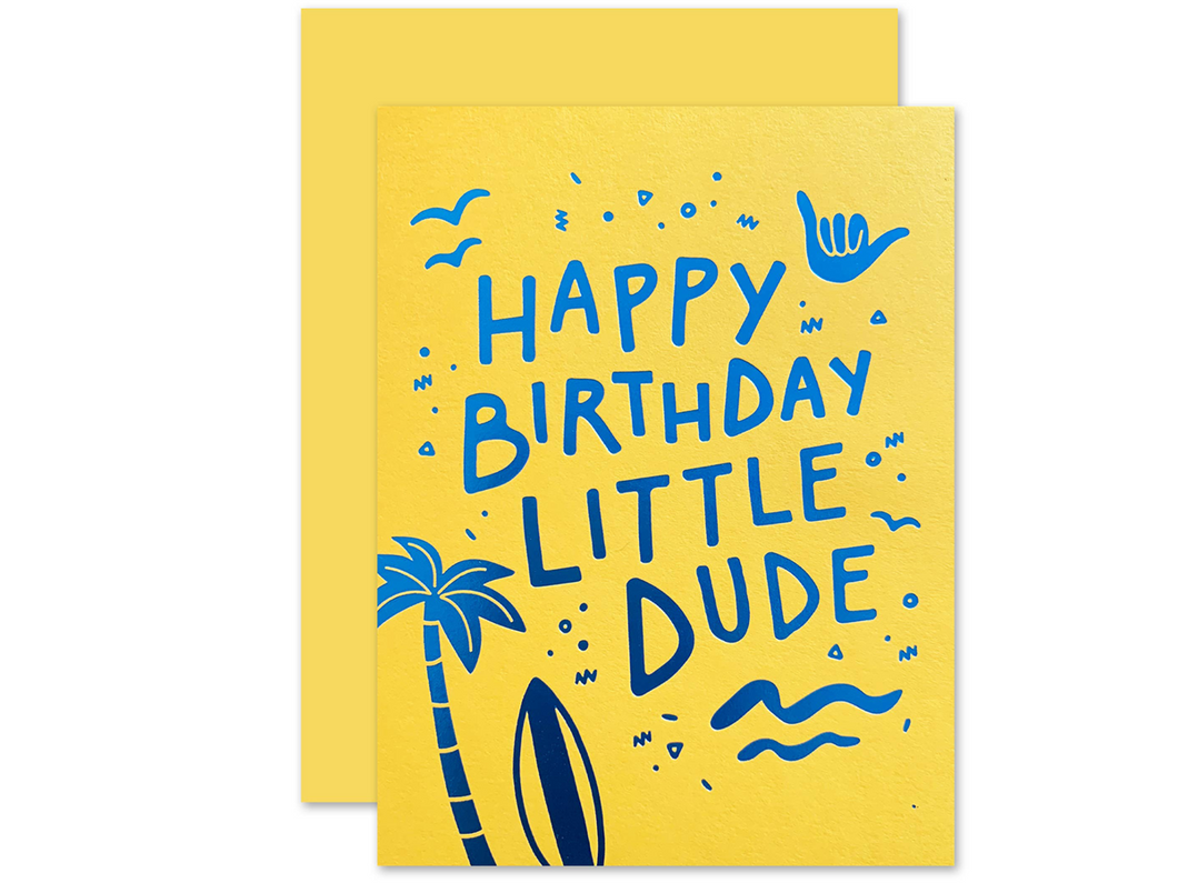Little Dude Birthday, Single Card