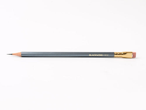 Gunmetal Grey Pencils with Pink Eraser, Firm Graphite