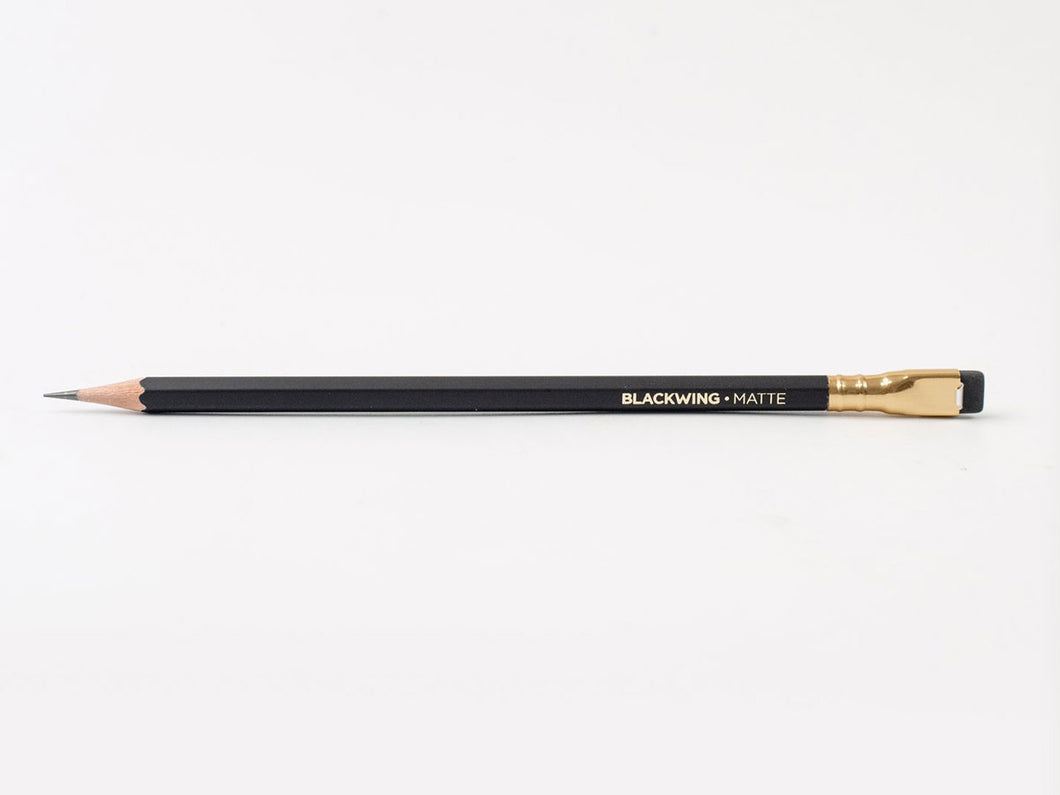 Matte Black Pencils with Black Eraser, Soft Graphite – Noteworthy