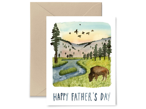 Buffalo Father's Day, Single Card