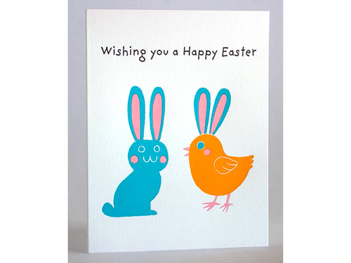 Easter Bunny Chick, Single Card
