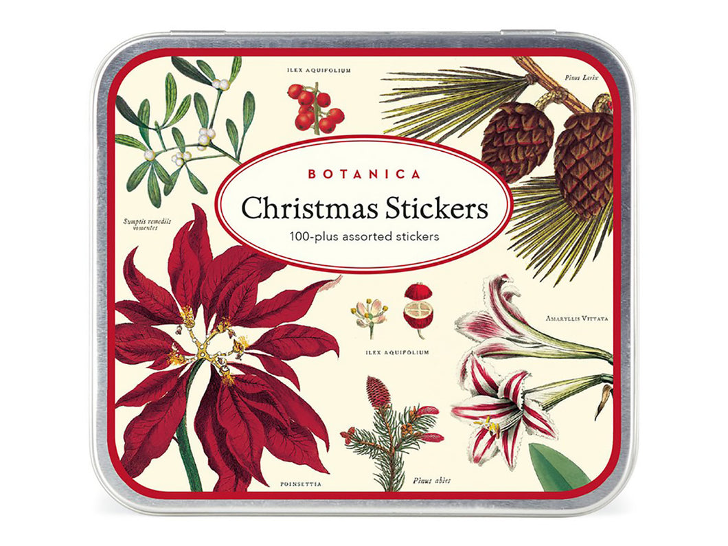 Christmas Botanica, Labels in Tin