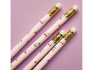 Cherry Pencils, Set of 4