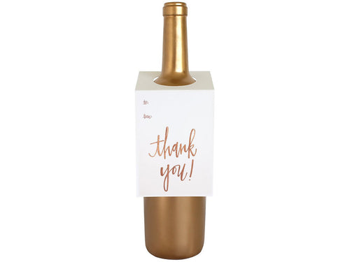 Thank You, Rose Gold, Wine & Spirit Tag