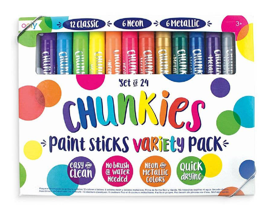 Chunkies Paint Sticks Variety Pack, Set of 24