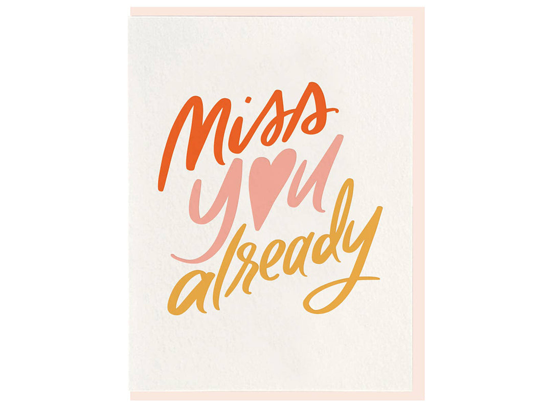 Miss You Already, Single Card