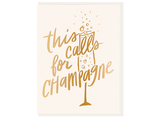 This Calls for Champagne, Single Card