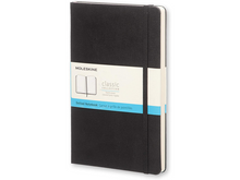 Large Hard Cover Dotted Notebook, Black