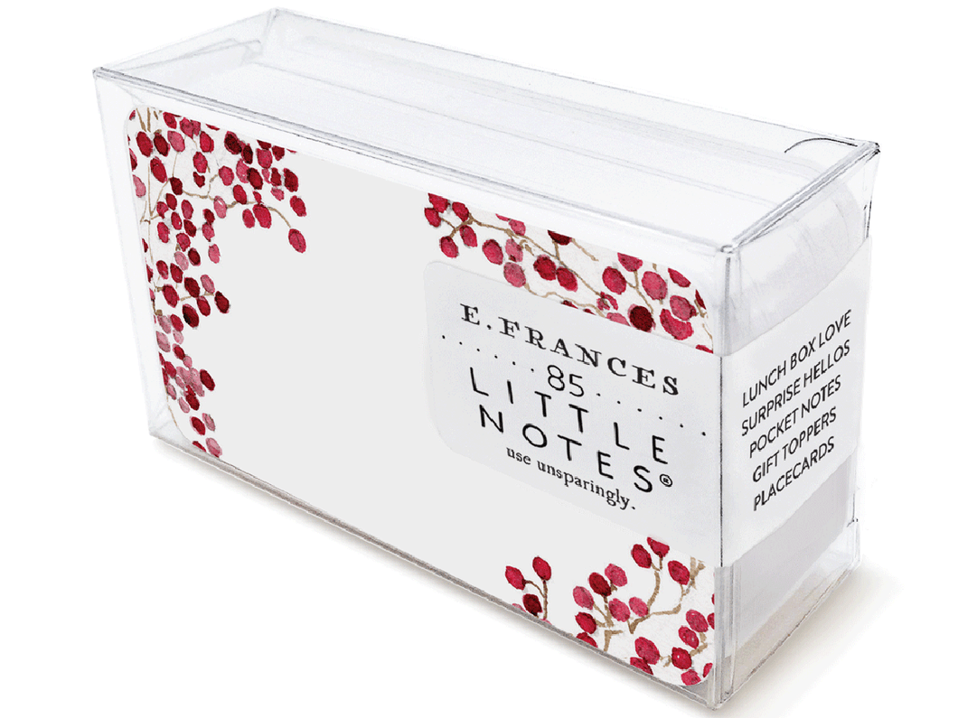 Little Notes, Red Berries, Set of 85