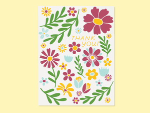 Thank You Flowers, Greeting Card