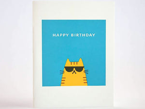 Birthday Cool Cat, Single Card