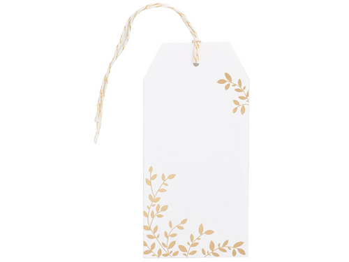 Gold Leaves Hang Tags, Set of 10