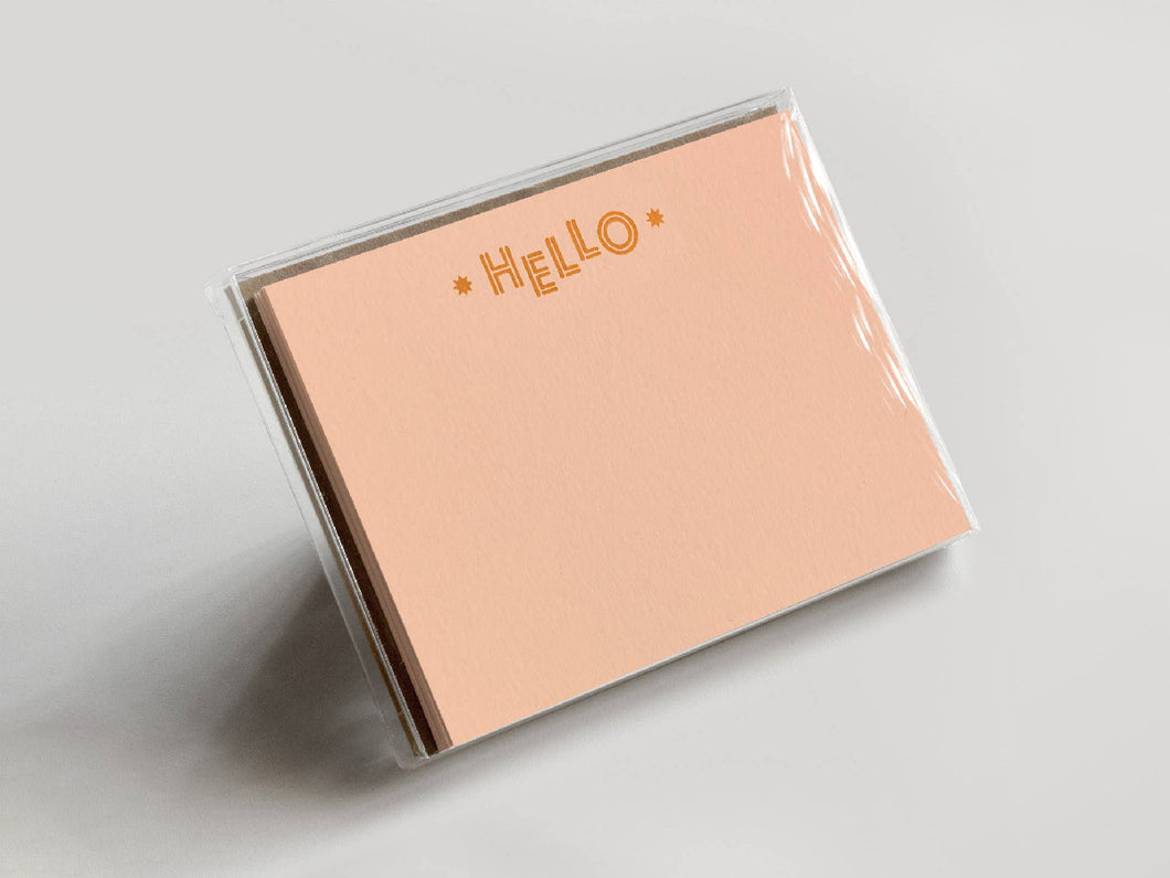 Hello Flat Note, Boxed Set of 10