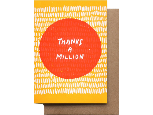 Thanks A Million, Greeting Card