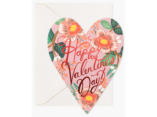Heart Blossom Valentine Card