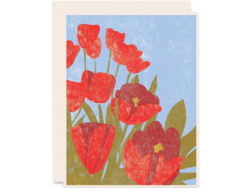 Spring Tulips, Single Card
