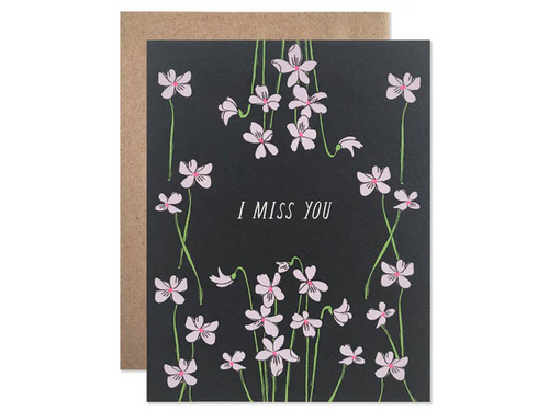 I Miss You Violets, Single Card