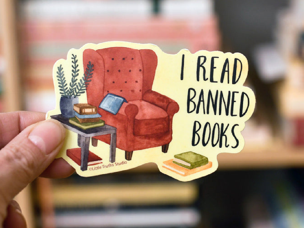 I Read Banned Books, Sticker