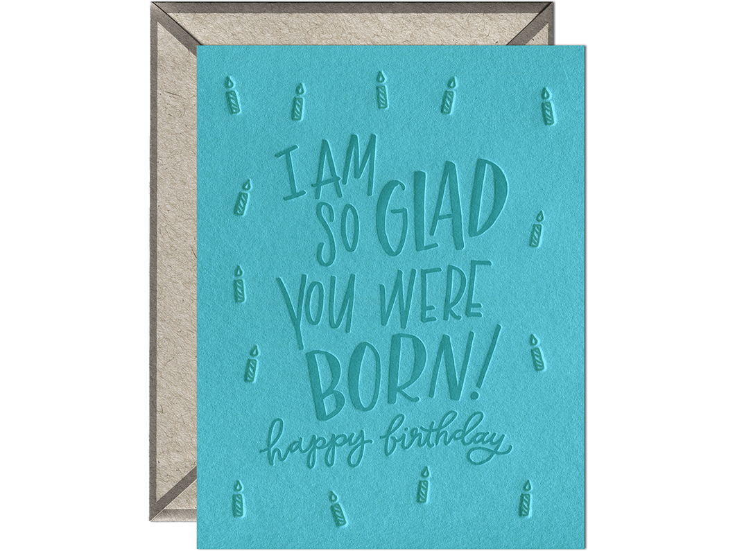 So Glad You Were Born, Greeting Card