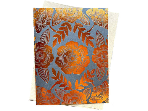 Foil Stamped Floral, Boxed Set of 6