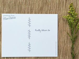 Home Sweet Montana Home Postcard