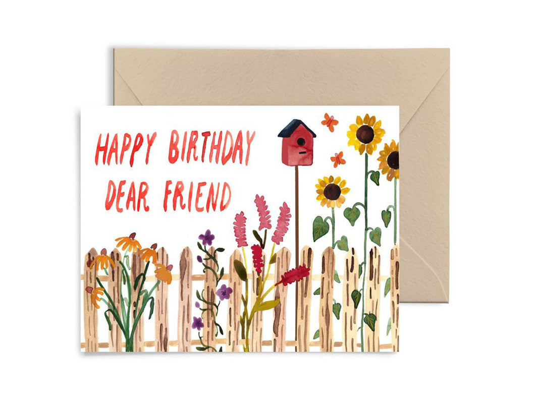 Happy Birthday Dear Friend, Single Card