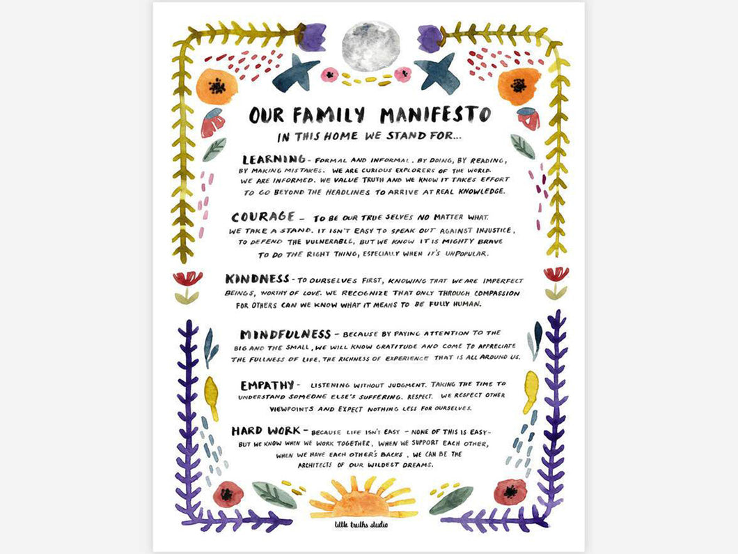 Family Manifesto, Art Print