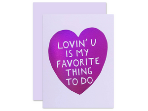 Lovin' You, Single Card