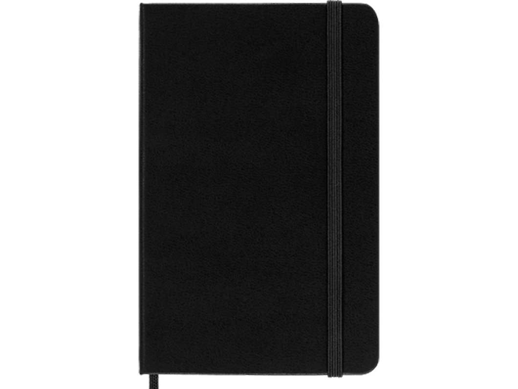 Pocket Hard Cover Ruled Notebook, Black