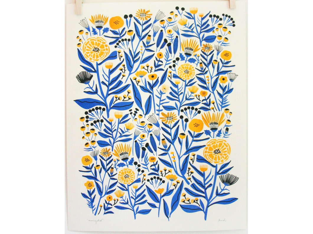 Marigold Art Print, 11 x 14