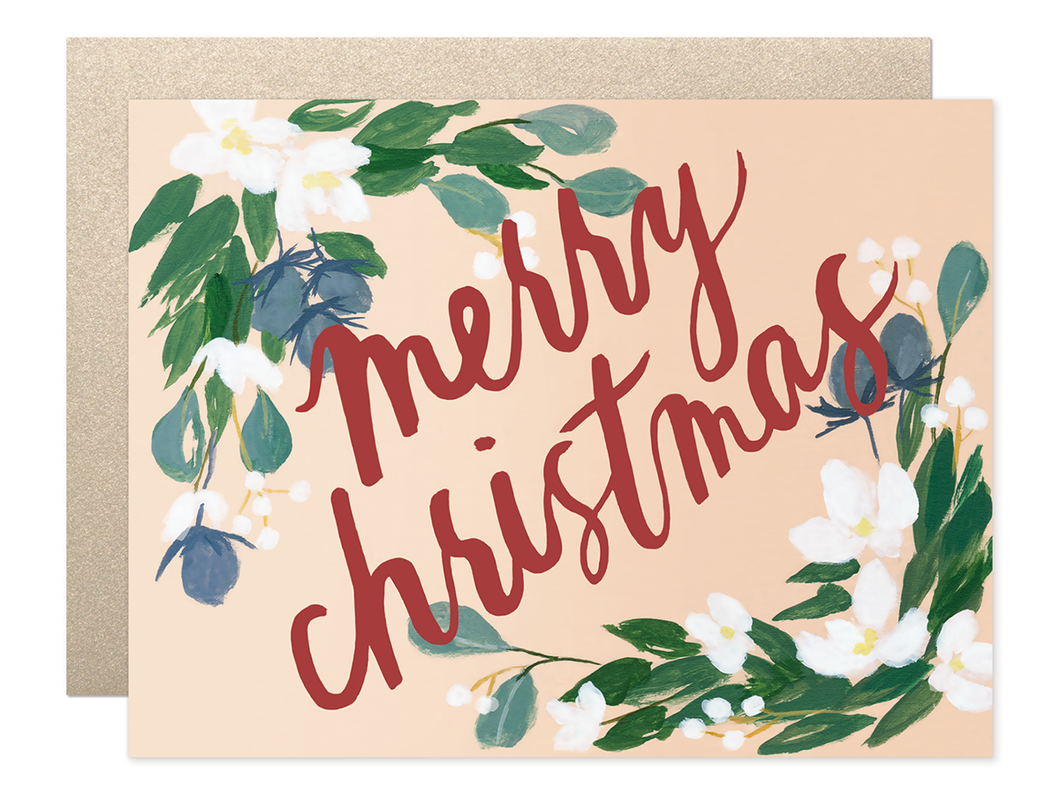 Merry Christmas Foliage, Single Card