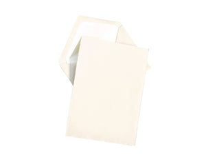 A5 Laid Deckled Edge Letter Sheets and Envelopes, Cream, Gold Gift Box Set of 25