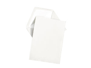 A5 Laid Decked Edge Letter Sheet and Envelopes, White, Gold Gift Box Set of 25