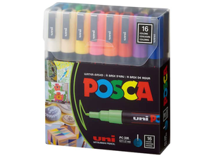 Paint Marker Set, 16-Color, Medium
