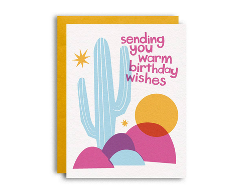 Warm Wishes Cactus, Single Card